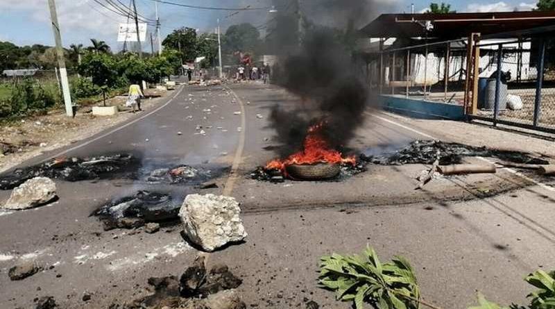 protesta en tamboril