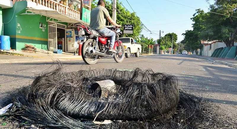 protesta por escasez de agua